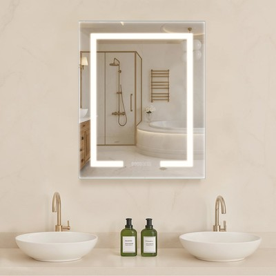 #ad VEVOR Lighted Medicine Cabinet with HD Mirror 24 x 30 in Recessed or Wall Mount $194.29