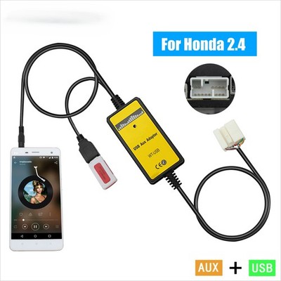 Car Audio USB AUX Input Adapter CD Changer for Honda Accord Pilot S2000 Civic 
