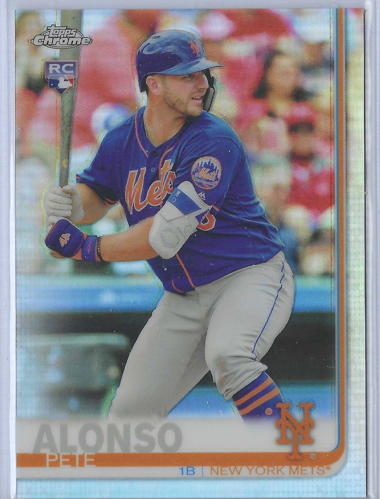 2019 TOPPS CHROME REFRACTOR #204 PETE ALONSO RC