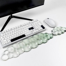 Ergonomic Gel Keyboard and Mouse Wrist Rest Set - Green Cloud Wrist Rest for Com