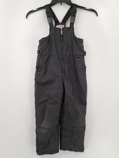 IXtreme Toddler Unisex Kids Size 5/6 26x18 Black Snow Overalls Polyester Cold