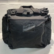 XL BagMaster Flight/ Range Bag Black Canvas With Carry Handle Police Army