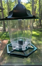 🐦Nerosun Small Wild Bird Feeder For Smaller Spaces. Top Or Bottom Fill. New