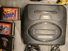 Sega MK-1631 Genesis 1 Console System 10 Games 2 Controllers All Cords Read