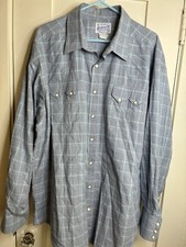 Rockmount Ranch Wear 100 Cotton Western Shirt Made In USA Men  s XL