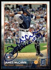 James McCann Detroit Tigers 2015 Topps Signed Auto Card #12 ~ COA