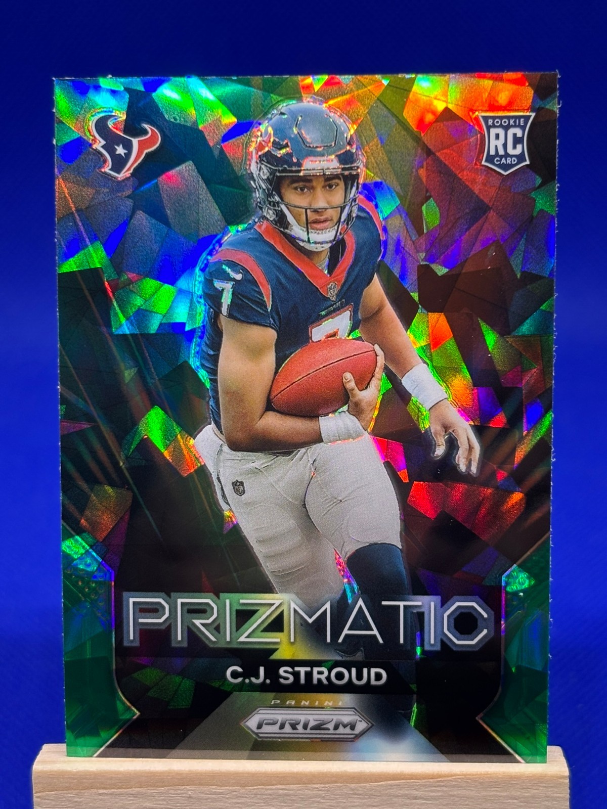 2023 Prizm C.J. Stroud Prizmatic RC Prizm Green Ice Rookie #6 Texans