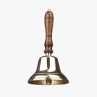 Wooden Handle Brass Bell Last Order Bell School Hotel Reception Dinner Pub Bell