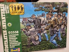 Revell American Civil War Confederate Infantry Soldiers in Box 1/72 2558