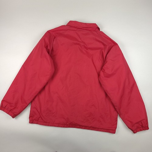 Vintage Boy Scouts Of America Coaches Jacket Mens Large Red Snap Button BSA - Picture 6 of 9
