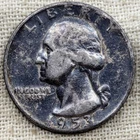 New Listing1953 Washington Quarter F/VF : Original Tone, Fine to Very Fine - 90% Silver