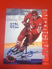 Brian Savage 1994-95 Classic Hockey Limited Edition Auto Philadelphia Flyers