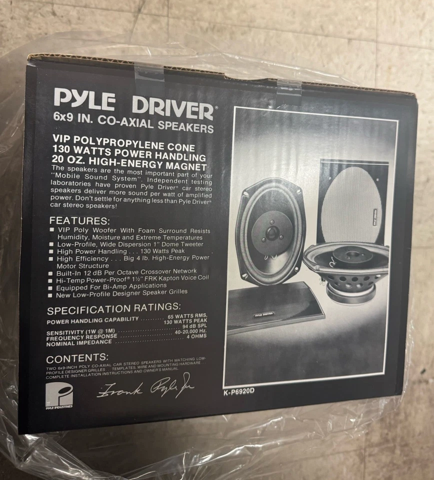 Pyle Driver K-P6920D Old School 6x9 Speakers - Image 4 of 4