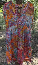 Lauren Ralph Lauren Summer Multi Colored Dress Size Large