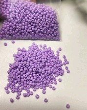Czech 10/0 Preciosa Dyed Purple Rocaille Glass Seed Beads. 15 Gr.
