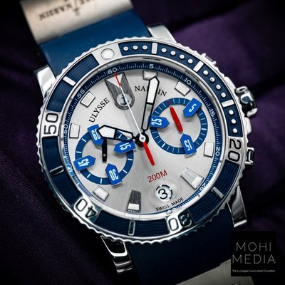 Ulysse Nardin Maxi Marine Diver Chronograph blue 43 8003-102-3/91