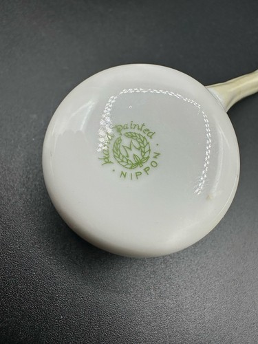 1911 3 Stück Nippon Morimura Bros Mayonnaise Schale Teller Schöpfkelle handbemalt (NP) - Bild 5 von 8
