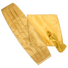 Bow Tie Pocket Square Set Male Corset Bowtie and Waistcoat Men's Cummerbunds