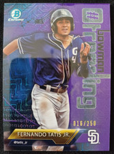 Fernando Tatis Jr. 2018 Bowman Chrome Trending Mojo Refractor Purple #'d 16/250!