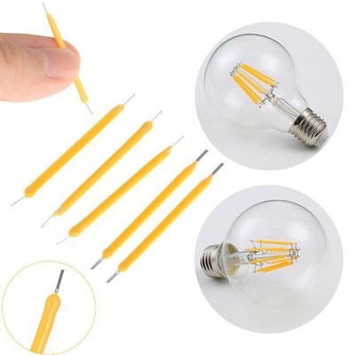 10Pcs LED COB Solar Power Filament Super Bright Bulb Light Source Lighting To-ym
