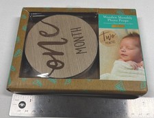 Milestone Baby 1st Year Wooden Monthly Photo Props 1 Thru 12 Months Kate  Milo