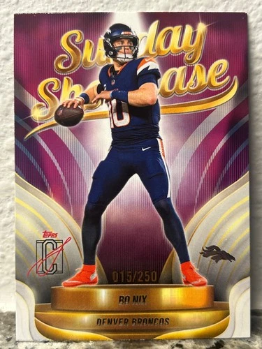 2025 Topps Signature Bo Nix Purple (RAW)