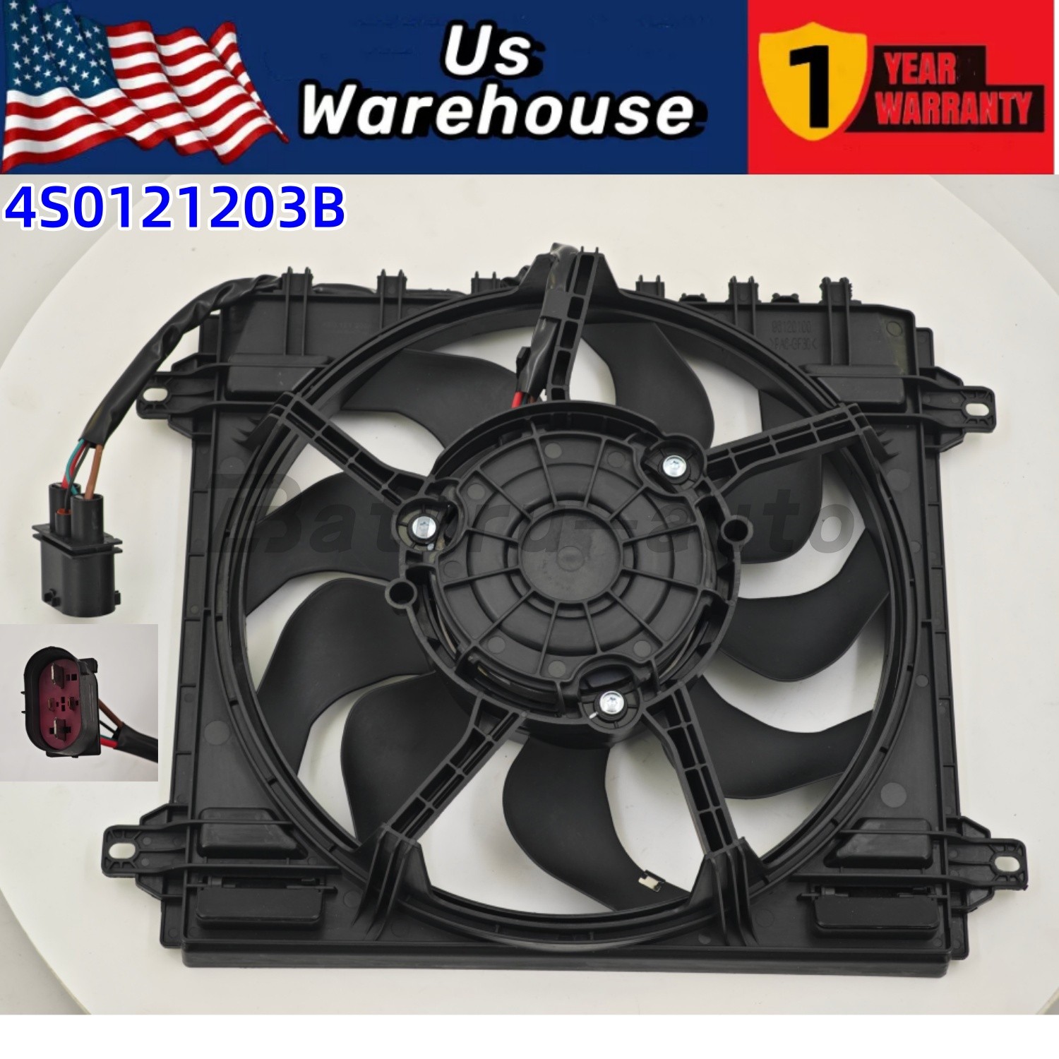 Engine Cooling Fan Assy 4S0121203B For Lamborghini Huracan LP610 LP580 Audi R8