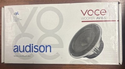 Audison AV 6.5 Voce 6.5'' Midbass Midrange Woofers 100w RMS Pair NEW AV6.5