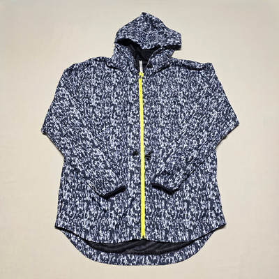 Fabletics Hoodie Track Jacket Men Medium Windbreaker Full Zip Adjustable Waist
