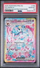 2025 POKEMON PRE EN-PRISMATIC EVOLUTIONS #156 SYLVEON EX PSA 10 on eBay