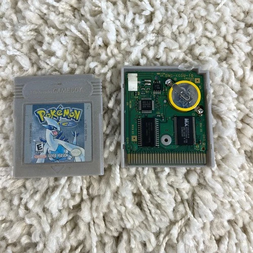 Pokemon Silver Version (Nintendo Gameboy Color, 2000) GBC Authentic New Battery