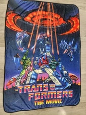 Transformers The Movie 2023 Surreal Entertainment Super Soft Throw Blanket Used