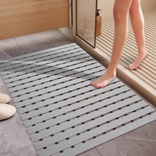 Mat 35.4" 23.6" ,Extra Large Shower Mats for Inside Shower, Non Slip Shower