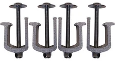 (4 Pack) Easy Mount - Truck Tool Box Clamps - Aluminum Tie Downs