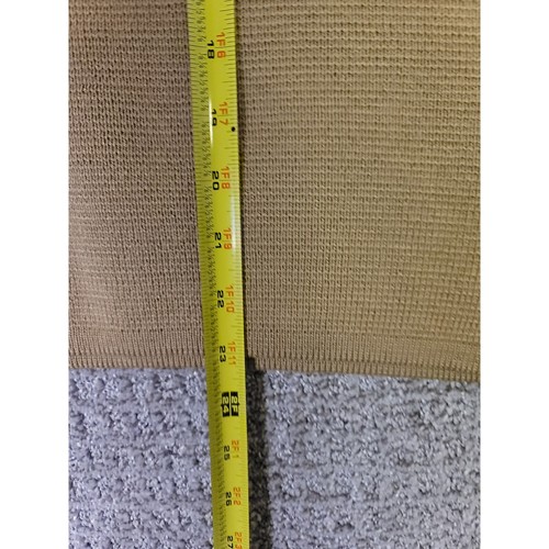 Vintage Demetre Mens Tan Crew Neck Ski Sweater Striped Pullover Knitwear - Picture 12 of 12