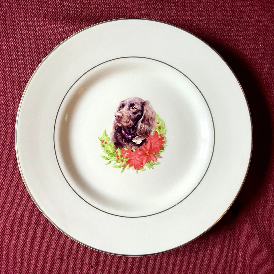 Plato de cerámica de Navidad Boykin Spaniel - Plato de perro de vacaciones - Regalo Boykin Spaniel Foto 2 de 4