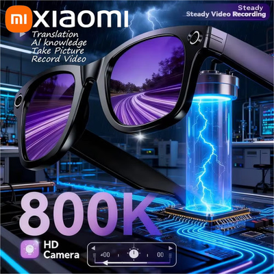 #ad #ad Xiaomi AI Smart Glasses 8K HD Photochromic Bluetooth Camera Music Translate Gift $139.90