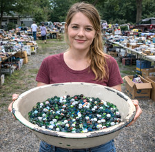 20 Pounds Of Glass 5/8" Marbles - 10 Shipping