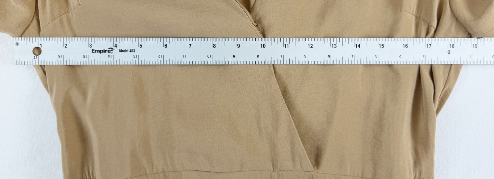 NWT BROCHU WALKER Aurel Maxi Slit Dress Sahara Medium Tan Wrap Puff Sleeves image 10