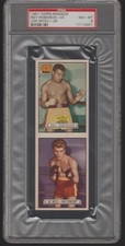 1951 Topps Ringside Boxing Set Panel #43 Ray Robinson #26 Joe Miceli PSA 8 NM-MT