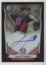 2014 Bowman Prospect Chrome Black Wave Refractor 47/50 Lewis Thorpe Auto 1u6