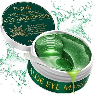 Augenpads gegen Augenringe, Kollagen, Aloe Vera, Hyaluronsäure, Augenmaske