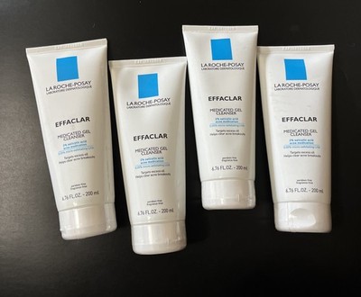 4x - La Roche-Posay Effaclar Medicated Gel Cleanser 6.76fl.oz./200ml, Exp 2/28