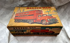 AMAZING VINTAGE RARE TIN ALLIED VAN JAPAN LINEMAR FRICTION TRUCK 50s LITHO BOX