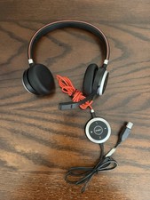 Jabra Evolve 40 UC Stereo Wired Headset HSC017 Link Controller ENC010 New Earpad