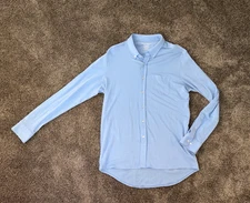 Mack Weldon Silver Long Sleeve Iceberg Blue Long Sleeve Shirt Mens Size XL NWOT