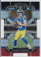 2023 Panini Select - Concourse Stetson Bennett #55 Black & Red Die-Cut (RC)