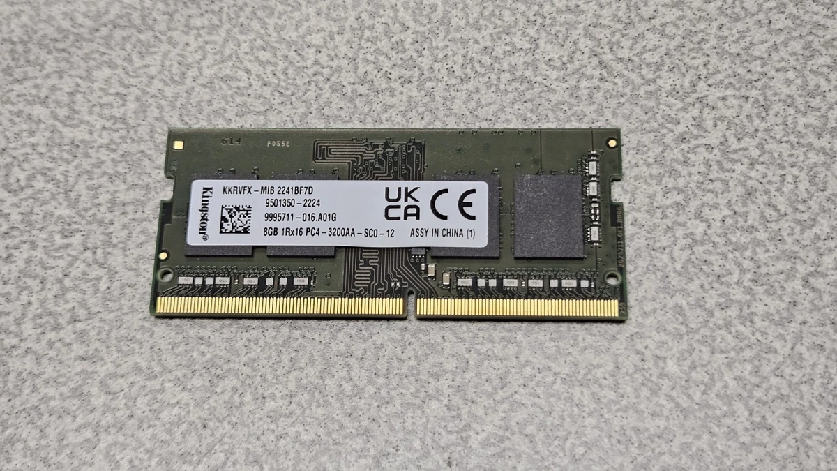 Kingston DDR4 SDRAM 8 GB Capacity per Module Memory (RAM) for sale