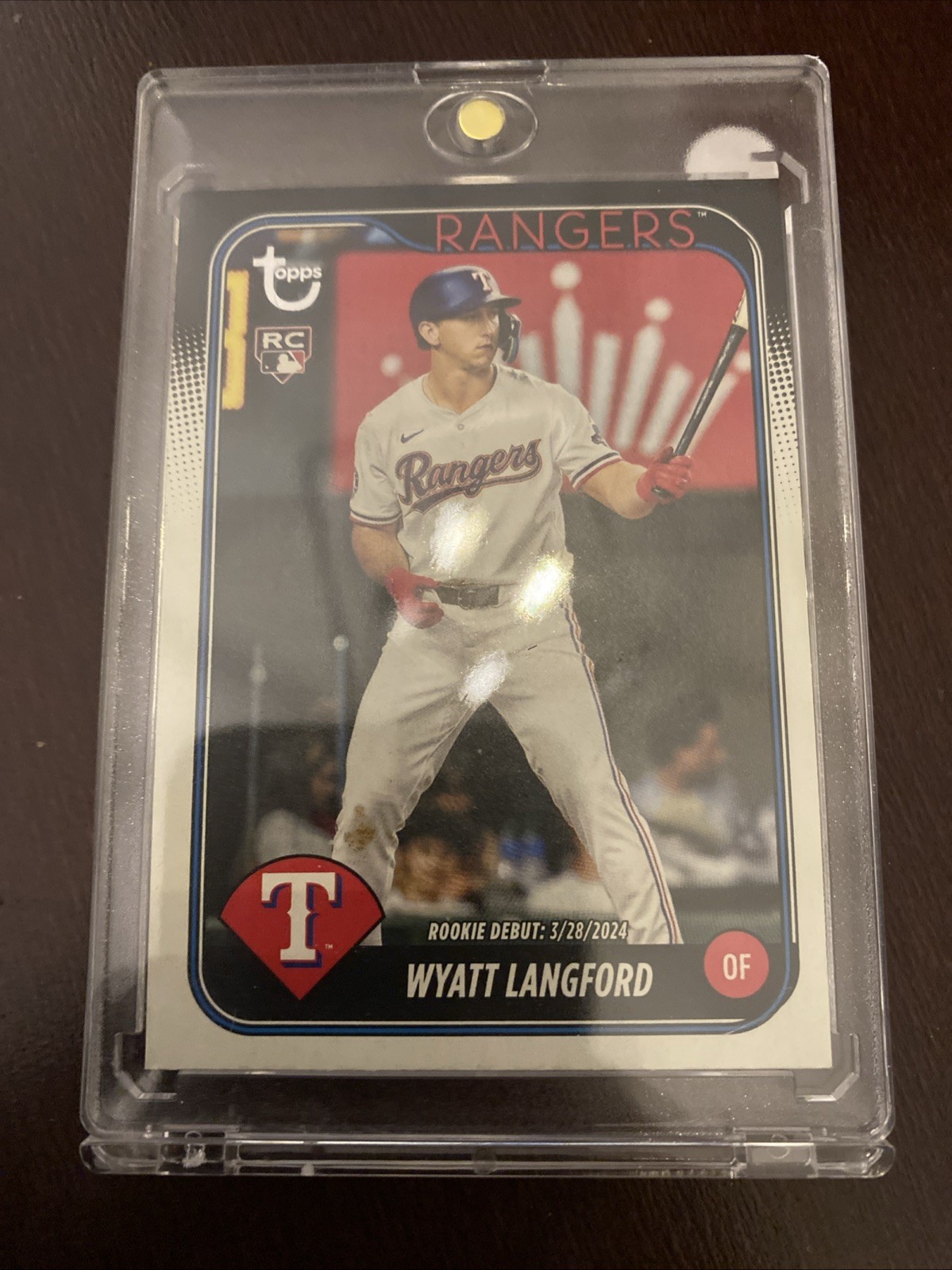Wyatt Langford RD 2024 Topps Update #US341 Vintage Stock 14/99 Texas Rangers