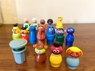 Vintage Fisher Price 16 Little People Sesame Street  939 940 Complete Lot Ex!